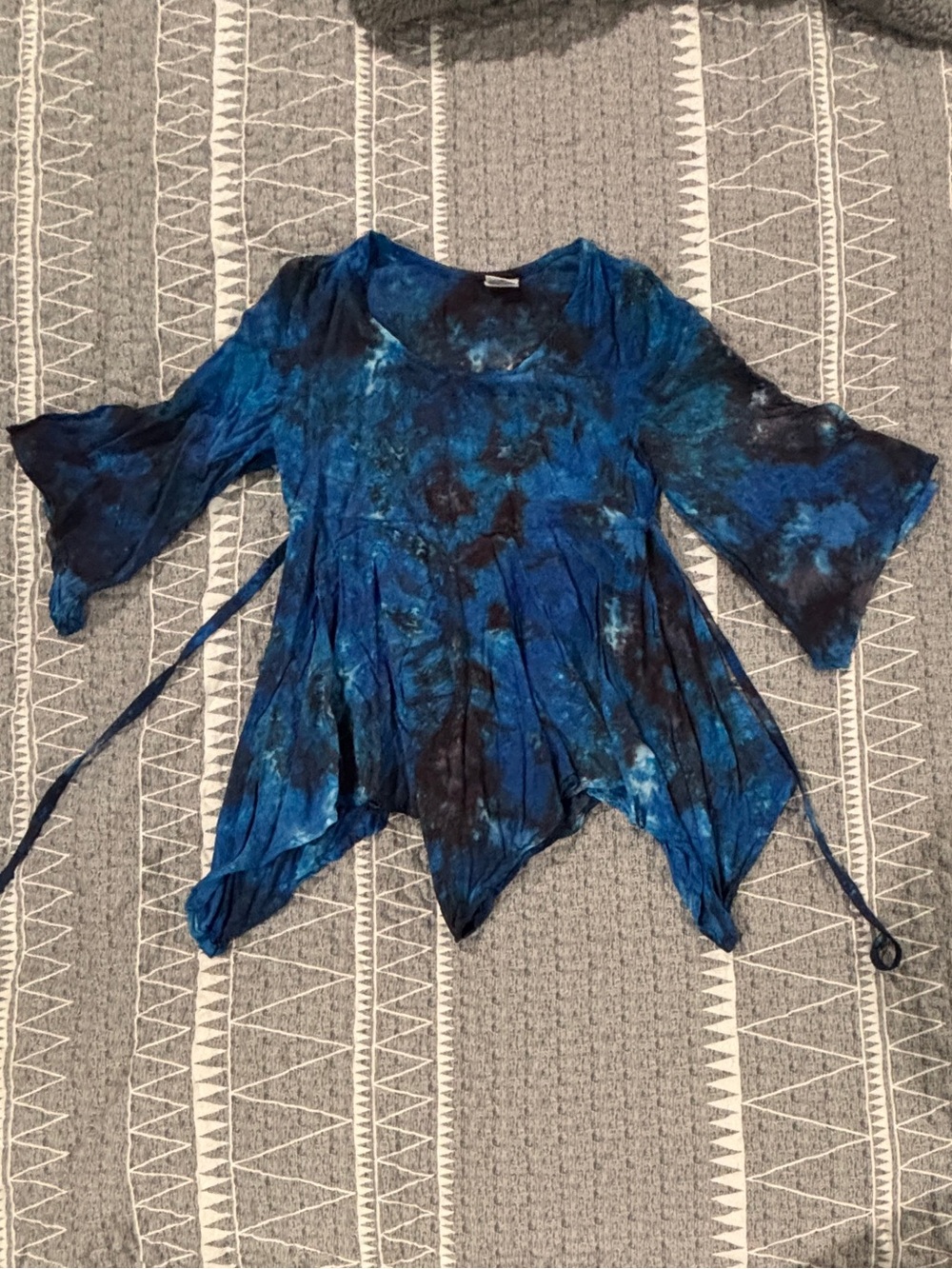 Women’s Boho Tie Dye Blouse. Size Small